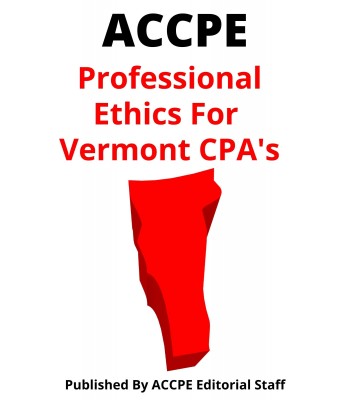 Professional Ethics for Vermont CPAs 2022